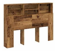 vidaXL Mueble cabecero madera envejecida 140x19x103,5 cm