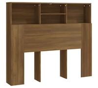 vidaXL Mueble cabecero marrón Roble 120x19x103,5 cm