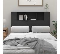 vidaXL Mueble cabecero negro 120x18,5x102,5 cm