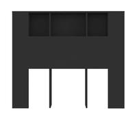 Vidaxl mueble cabecero negro 120x18,5x102,5 cm