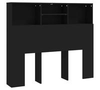 vidaXL Mueble cabecero Negro 120x19x103,5 cm