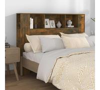 vidaXL Mueble cabecero roble ahumado 140x18,5x104,5 cm