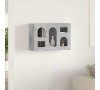 vidaXL Mueble colgante con estante ELST Gris Hormigón 60 x 20 x 40 cm