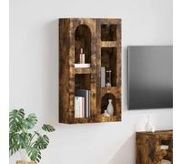 vidaXL Mueble colgante con estante ELST Roble Ahumado 59 x 20 x 100 cm