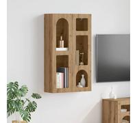 vidaXL Mueble colgante con estante ELST Roble artisan 59 x 20 x 100 cm