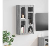 vidaXL Mueble colgante con estante ELST Sonoma gris 59 x 20 x 100 cm