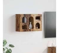 vidaXL Mueble colgante ELST Madera envejecida 60 x 20 x 40 cm