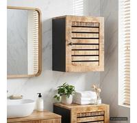 vidaXL Mueble colgante Marrón y Negro 38 x 33,5 x 48 cm