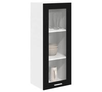vidaXL Mueble colgante con almacenamiento Roble Negro 40x31x100 cm Armario cocina moderno