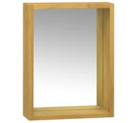 vidaXL Mueble con espejo madera maciza de teca 30x10x40 cm