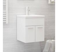 vidaXL Mueble con lavabo blanco madera de ingeniería