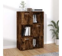 Vidaxl Mueble de Almacenaje 60x29,5x90 Cm Blanco - Estantería para Oficina Smoked oak