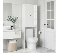 vidaXL Mueble de baño BREDA Blanco Brillante 66 x 25,5 x 190 cm