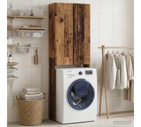 vidaXL Mueble de baño BREDA Madera envejecida 66 x 25,5 x 190 cm