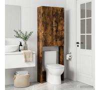 vidaXL Mueble de baño BREDA Roble Ahumado 66 x 25,5 x 190 cm