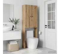 vidaXL Mueble de baño Breda Roble Artisan 66 x 25,5 x 190 cm