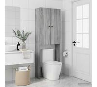 vidaXL Mueble de baño BREDA Sonoma gris 66 x 25,5 x 190 cm
