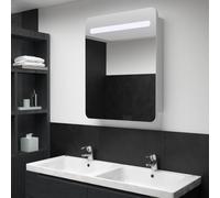 vidaXL Mueble de baño con espejo LED 60x11x80 cm
