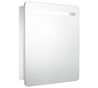 vidaXL Mueble de baño con espejo LED 68x9x80 cm