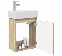 vidaXL - Mueble de baño con grifo de roble Sonoma,