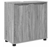 vidaXL Mueble de baño con lavabo, color Sonoma gris, 60 x 30 x 60 cm