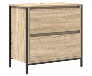 vidaXL Mueble de baño con Lavabo y cajones Roble Sonoma 60x34,5x60 cm