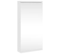 vidaXL Mueble de baño de Esquina con Espejo Blanco 30x24x60 cm, Mueble de baño con Espejo, Mueble de baño con Espejo, Mueble de baño con Espejo