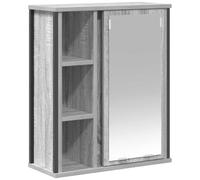 vidaXL Mueble de baño de Pared con Espejo Gris Sonoma 50x21x60 cm