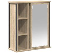 vidaXL Gabinete colgante de baño con espejo Roble Sonoma 50x21x60 cm