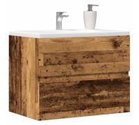 vidaXL Mueble de baño madera de ingeniería envejecida 60x38,5x45 cm