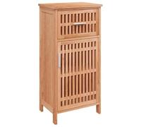 vidaXL Mueble de baño Madera Maciza de Nogal 42x29x82 cm, Muebles de baño, Mueble de Aseo, Armario de baño de Madera Maciza, Armario de Aseo