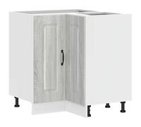 vidaXL Armario de esquina cocina Kalmar Sonoma - madera de ingeniería gris - mueble fregadero