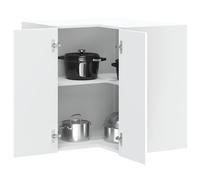 vidaXL Mueble de cocina esquina pared Lucca madera ingeniería blanca