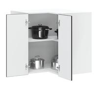 vidaXL Mueble de cocina esquina pared Lucca madera ingeniería negra