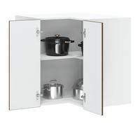vidaXL Mueble de cocina esquina pared Lucca roble marrón