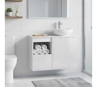 vidaXL Mueble de Cuarto de Baño Blanco Brillante 30 x 44,5 x 50 cm