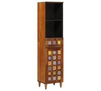 vidaXL Mueble de Cuarto de Baño con cajón Nogal 38 x 33 x 160 cm, Armario de baño Moderno, diseño Rectangular, Elemento Interior Elegante, Almacenamiento versátil para Toallas y Esenciales