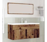 vidaXL Mueble de Cuarto de Baño Madera vieja 100 x 38,5 x 46 cm