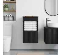 vidaXL Mueble de Cuarto de Baño Negro 30 x 35 x 50 cm