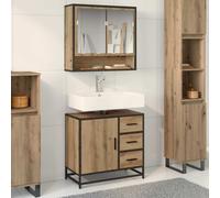 vidaXL Mueble de Cuarto de Baño Roble artisan 65 x 33 x 60 cm