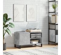 vidaXL Mueble de discos madera de ingeniería gris hormigón 85x38x48 cm