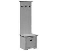 vidaXL Mueble de entrada con ganchos BODO 50x40x157 cm Gris