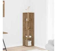 vidaXL Mueble esquinero madera de ingeniería Roble Artisan 33x33x132 cm