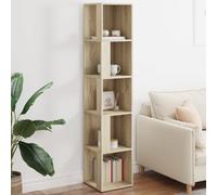 vidaXL Mueble de esquina madera ingeniería roble Sonoma 33x33x164,5 cm