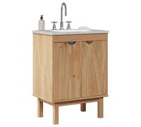 vidaXL Mueble de lavabo de baño OTTA Madera maciza de pino 59x40x80 cm