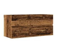 vidaXL Armario para lavabo madera ingeniería envejecida 100x38,5x45 cm