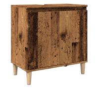 Vidaxl mueble de lavabo madera de ingeniería envejecida 58x33x60 cm