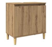 Vidaxl mueble de lavabo madera de ingeniería roble artisan 58x33x60 cm
