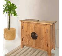 vidaXL Mueble de lavabo madera maciza de pino 70x32x63 cm