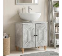 vidaXL Mueble de lavabo para baño ALKMAAR Gris Hormigón